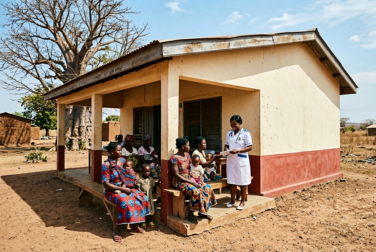 Beongo CHPS Compound, a rural health post serving Bolgatanga Central