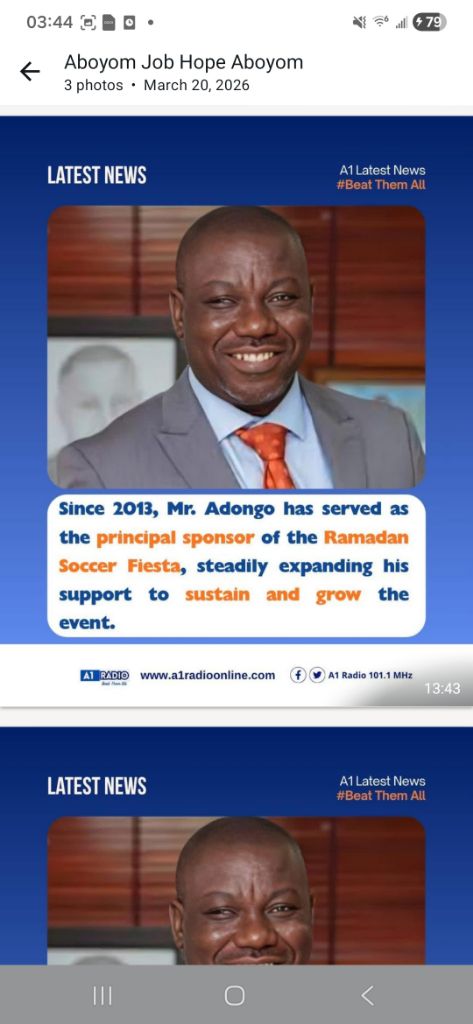 Hon. Isaac Adongo at the Ramadan Soccer Fiesta 2026