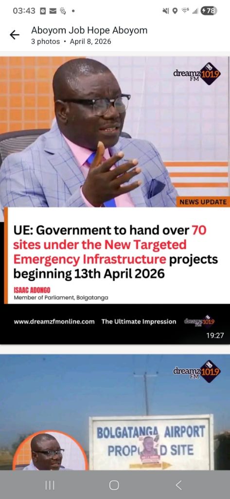 70 sites under New Targeted Emergency Infrastructure projects