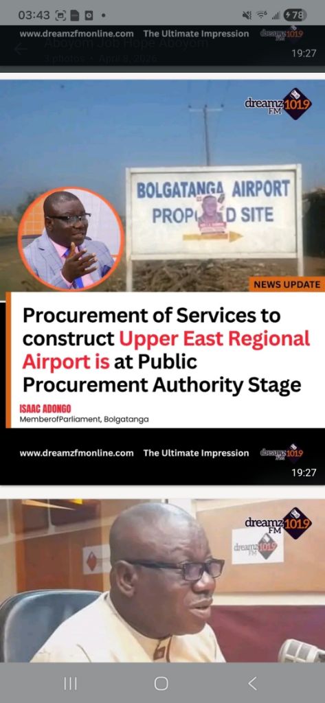 Upper East Regional Airport, Bolgatanga proposed site
